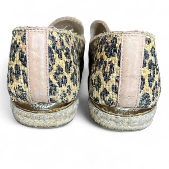 Stuart Weitzman Catalan Leopard-Print Espadrille animal print boho loafer flats - Picture 6 of 8